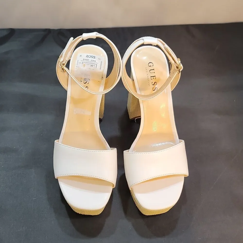 BRAND NEW GUESS PLATFORM BLOCK HEEL OPEN TOE SANDAL
